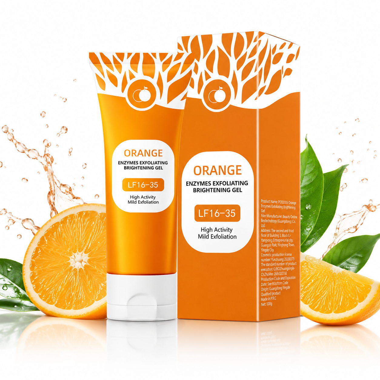 🍊 Orange Brightening Peeling Gel – Removes Dead Skin & Reveals Radiant Glow